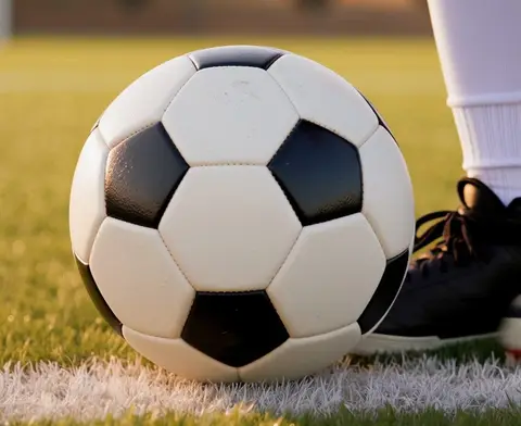 Feet and a football